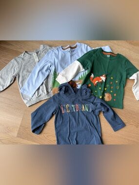 Toddler Boy Long Sleeve Cotton Shirt Bundle 18-24M